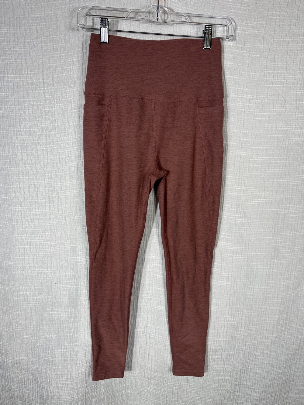 Beyond Yoga Space Dye High Rise Pocket Legging Heathered‎ Mauve Size Medium